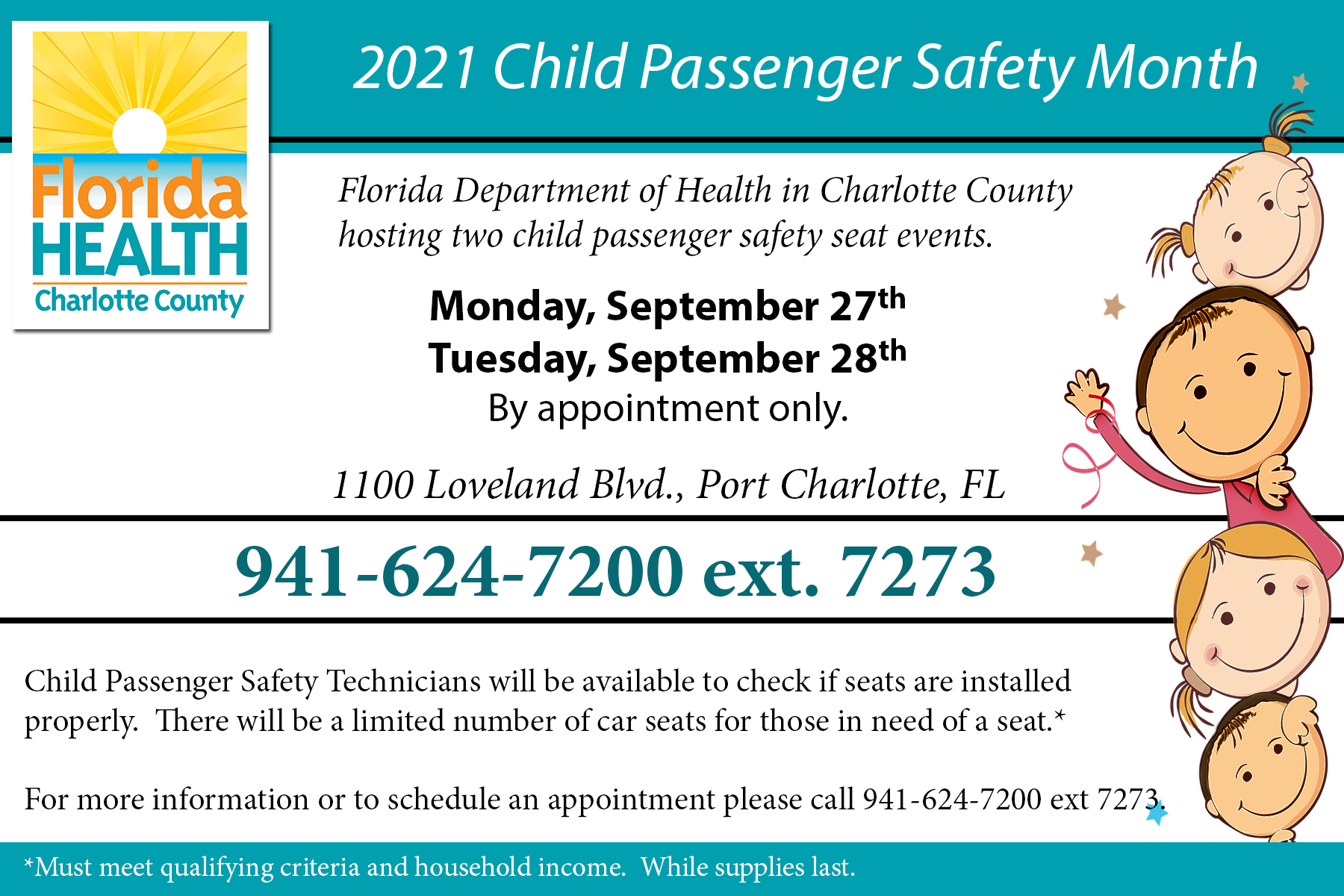 DOH-Charlotte Child Passenger Safety Week