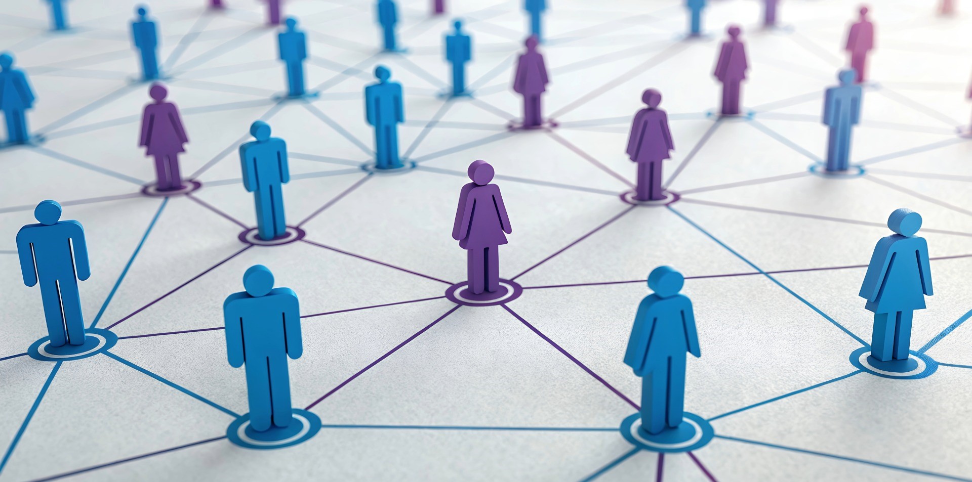 Mapped network of plastic people